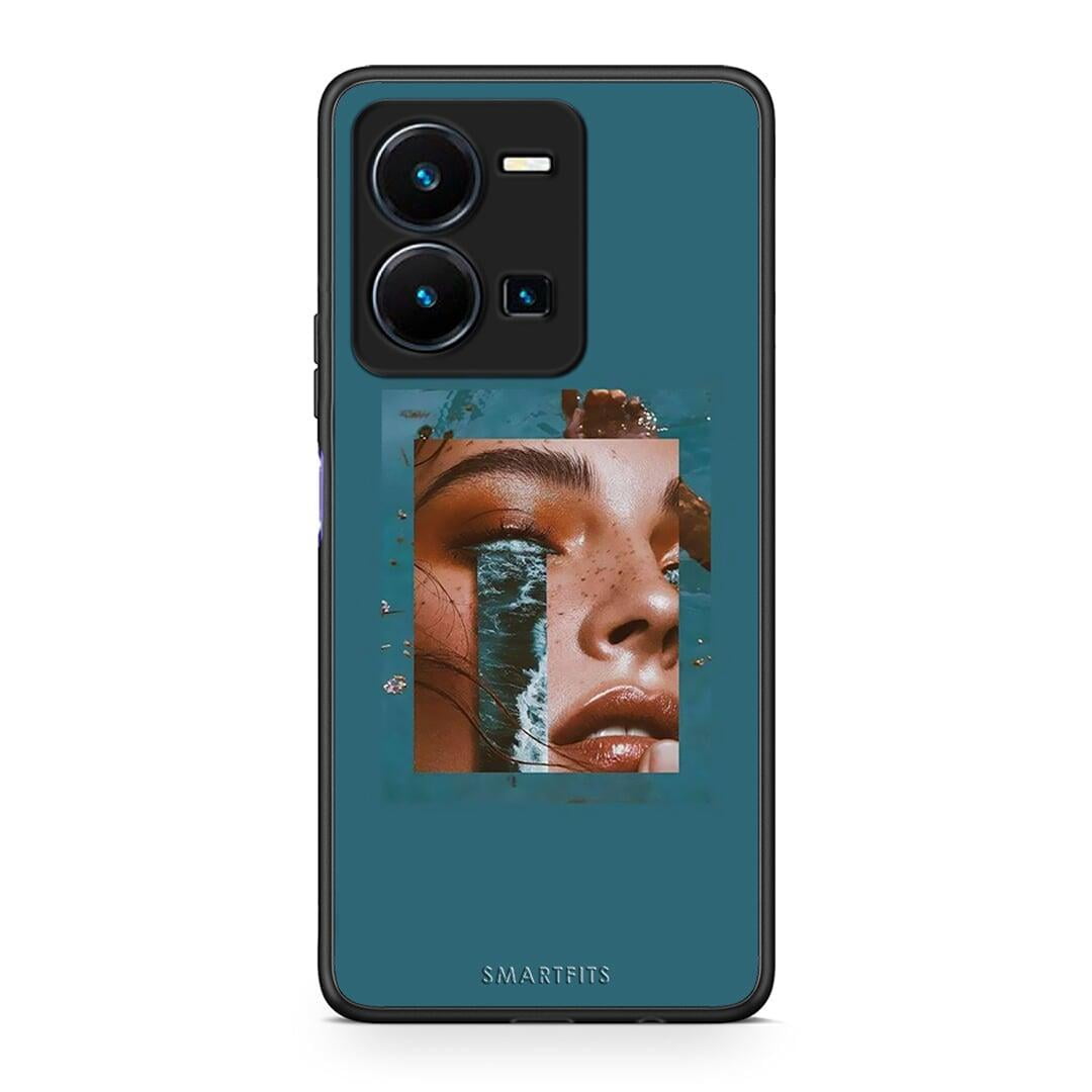 Θήκη Vivo Y35 Cry An Ocean από τη Smartfits με σχέδιο στο πίσω μέρος και μαύρο περίβλημα | Vivo Y35 Cry An Ocean Case with Colorful Back and Black Bezels