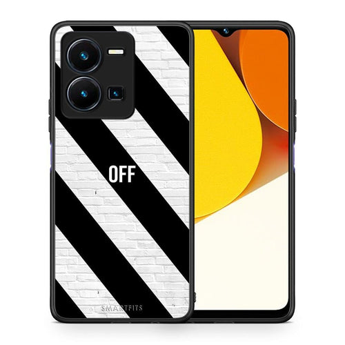 Θήκη Vivo Y35 Get Off από τη Smartfits με σχέδιο στο πίσω μέρος και μαύρο περίβλημα | Vivo Y35 Get Off Case with Colorful Back and Black Bezels