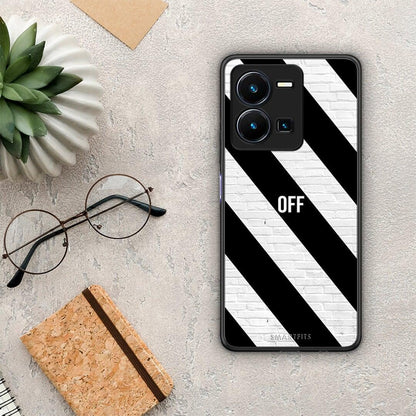 Θήκη Vivo Y35 Get Off από τη Smartfits με σχέδιο στο πίσω μέρος και μαύρο περίβλημα | Vivo Y35 Get Off Case with Colorful Back and Black Bezels