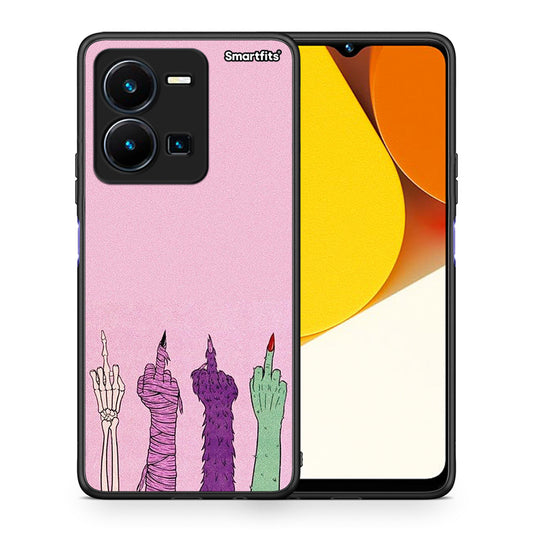 Θήκη Vivo Y35 Halloween Be A Lady από τη Smartfits με σχέδιο στο πίσω μέρος και μαύρο περίβλημα | Vivo Y35 Halloween Be A Lady Case with Colorful Back and Black Bezels