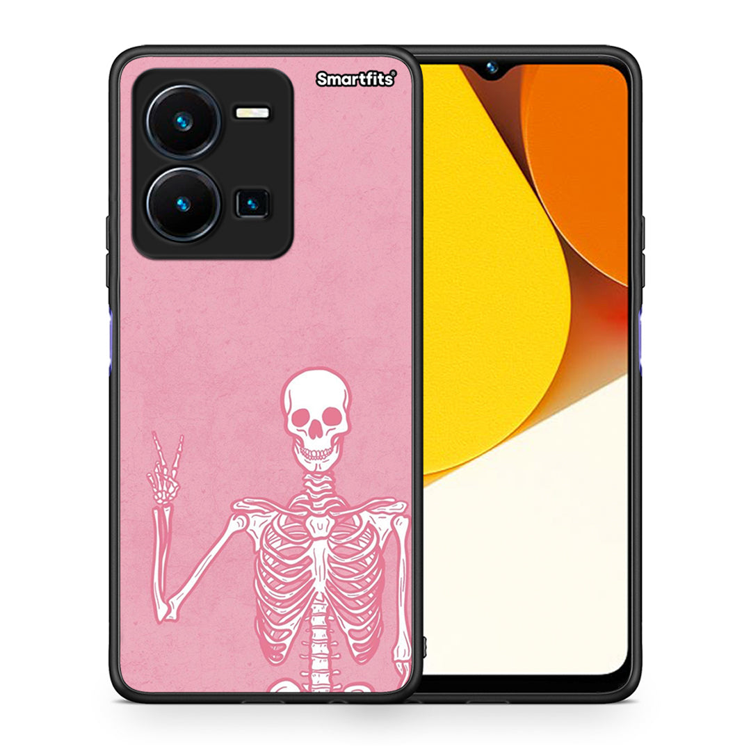 Θήκη Vivo Y35 Halloween Motivation από τη Smartfits με σχέδιο στο πίσω μέρος και μαύρο περίβλημα | Vivo Y35 Halloween Motivation Case with Colorful Back and Black Bezels