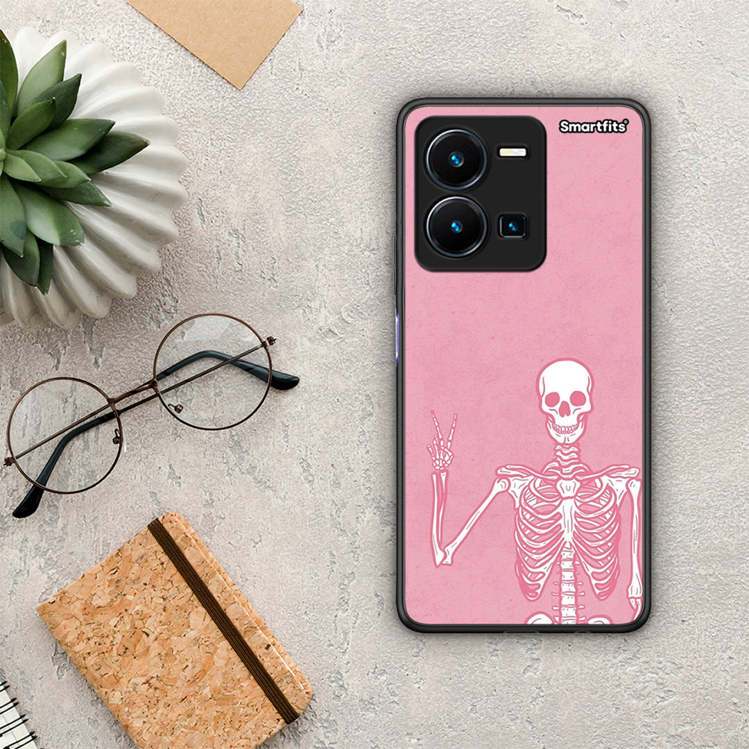 Θήκη Vivo Y35 Halloween Motivation από τη Smartfits με σχέδιο στο πίσω μέρος και μαύρο περίβλημα | Vivo Y35 Halloween Motivation Case with Colorful Back and Black Bezels