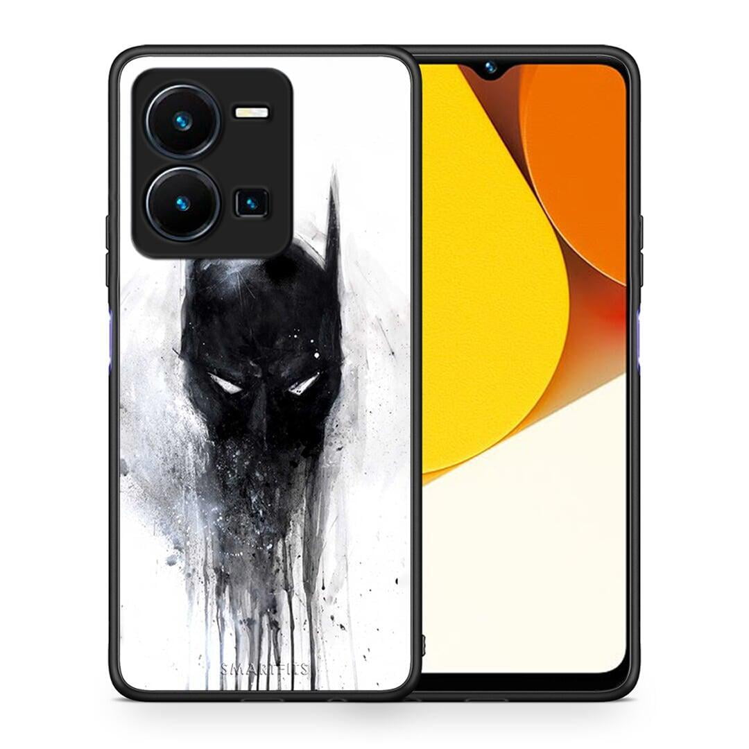 Θήκη Vivo Y35 Hero Paint Bat από τη Smartfits με σχέδιο στο πίσω μέρος και μαύρο περίβλημα | Vivo Y35 Hero Paint Bat Case with Colorful Back and Black Bezels
