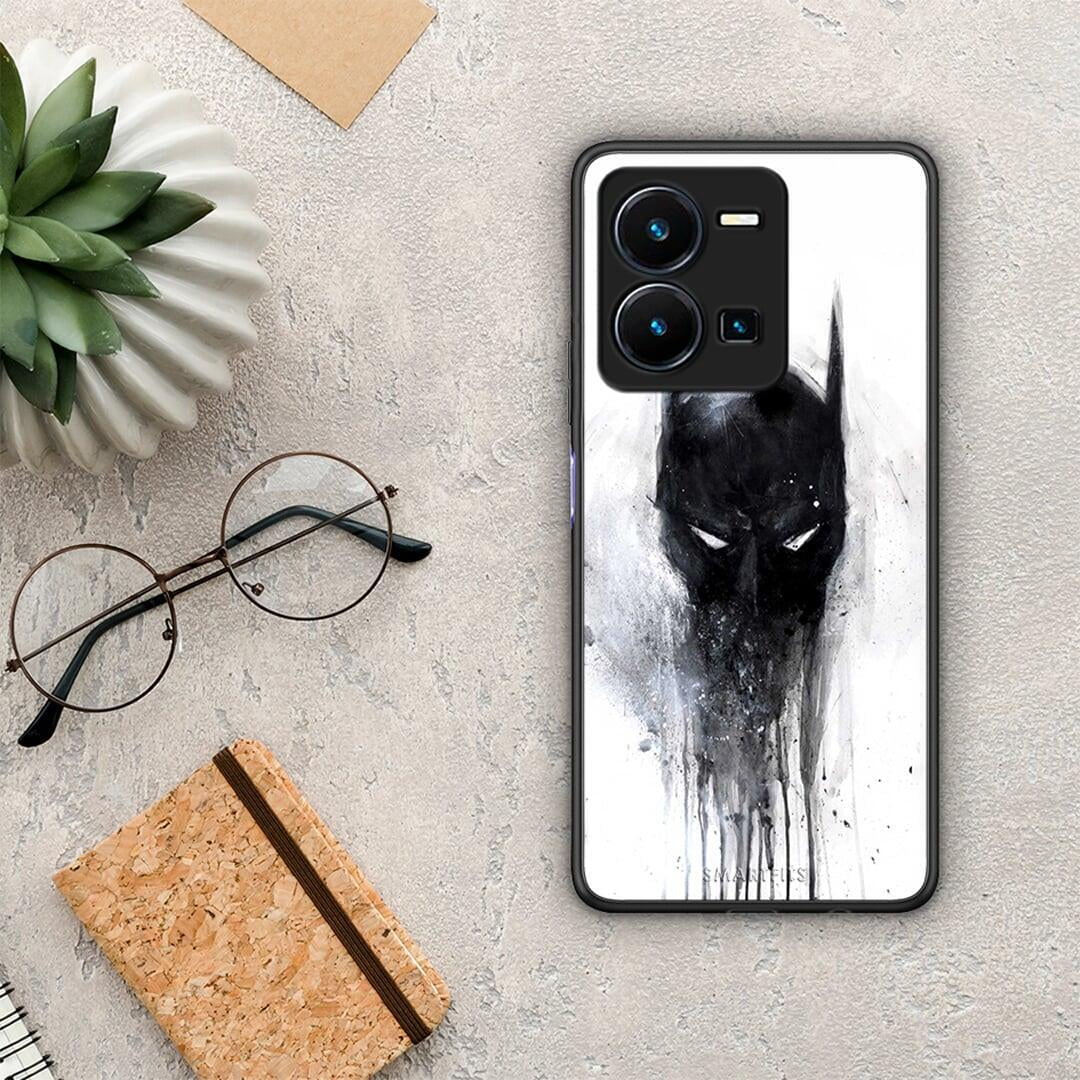 Θήκη Vivo Y35 Hero Paint Bat από τη Smartfits με σχέδιο στο πίσω μέρος και μαύρο περίβλημα | Vivo Y35 Hero Paint Bat Case with Colorful Back and Black Bezels