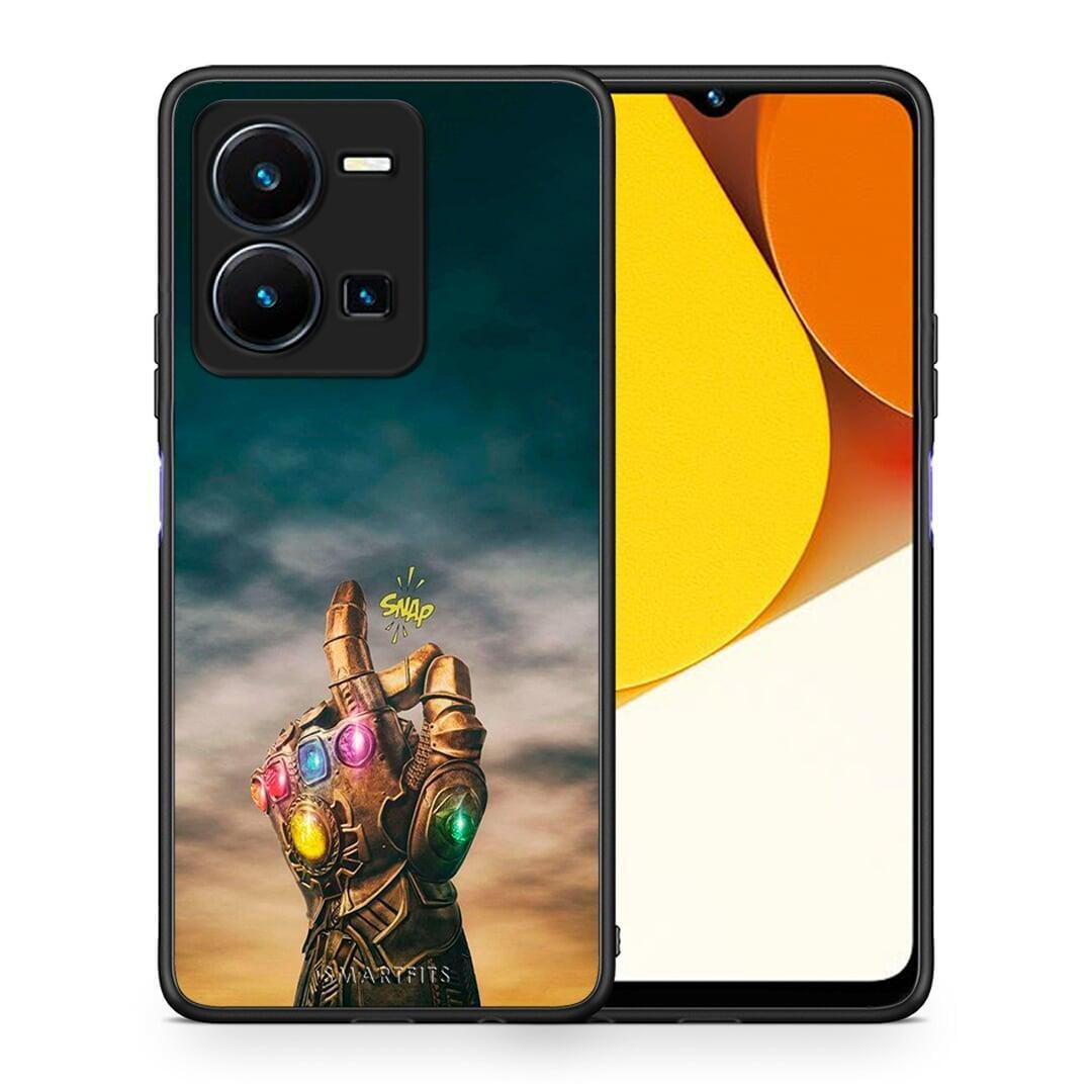 Θήκη Vivo Y35 Infinity Snap από τη Smartfits με σχέδιο στο πίσω μέρος και μαύρο περίβλημα | Vivo Y35 Infinity Snap Case with Colorful Back and Black Bezels