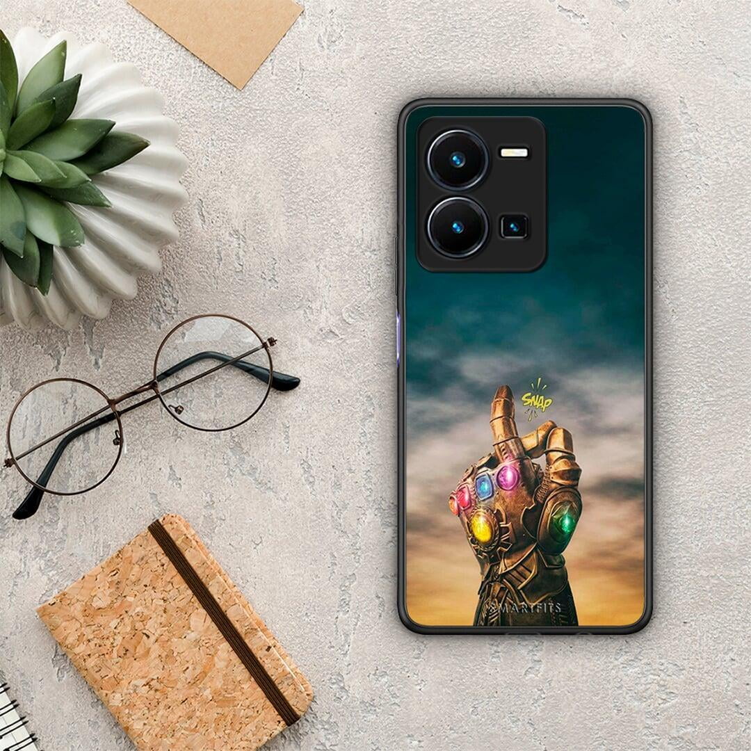 Θήκη Vivo Y35 Infinity Snap από τη Smartfits με σχέδιο στο πίσω μέρος και μαύρο περίβλημα | Vivo Y35 Infinity Snap Case with Colorful Back and Black Bezels