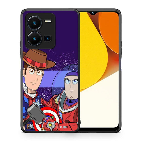 Θήκη Vivo Y35 Infinity Story από τη Smartfits με σχέδιο στο πίσω μέρος και μαύρο περίβλημα | Vivo Y35 Infinity Story Case with Colorful Back and Black Bezels