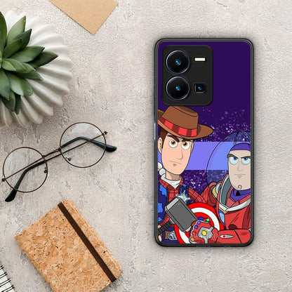 Θήκη Vivo Y35 Infinity Story από τη Smartfits με σχέδιο στο πίσω μέρος και μαύρο περίβλημα | Vivo Y35 Infinity Story Case with Colorful Back and Black Bezels