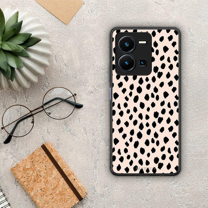 Θήκη Vivo Y35 New Polka Dots από τη Smartfits με σχέδιο στο πίσω μέρος και μαύρο περίβλημα | Vivo Y35 New Polka Dots Case with Colorful Back and Black Bezels