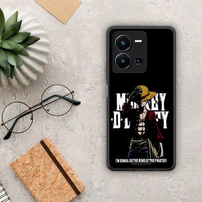 Θήκη Vivo Y35 Pirate King από τη Smartfits με σχέδιο στο πίσω μέρος και μαύρο περίβλημα | Vivo Y35 Pirate King Case with Colorful Back and Black Bezels