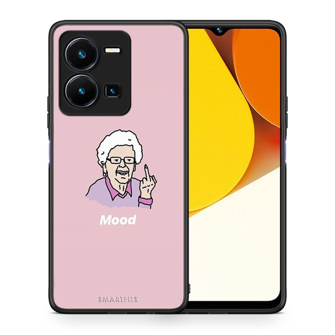 Θήκη Vivo Y35 PopArt Mood από τη Smartfits με σχέδιο στο πίσω μέρος και μαύρο περίβλημα | Vivo Y35 PopArt Mood Case with Colorful Back and Black Bezels