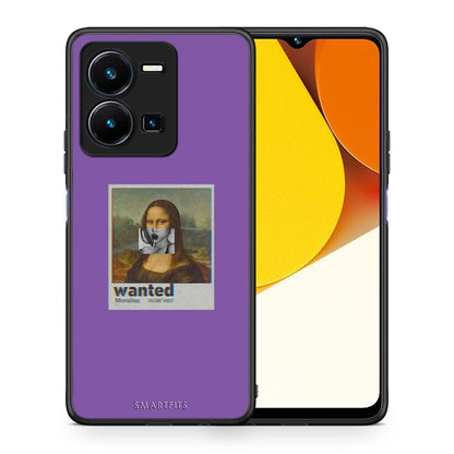 Θήκη Vivo Y35 Popart Monalisa από τη Smartfits με σχέδιο στο πίσω μέρος και μαύρο περίβλημα | Vivo Y35 Popart Monalisa Case with Colorful Back and Black Bezels