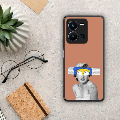 Θήκη Vivo Y35 Sim Merilyn από τη Smartfits με σχέδιο στο πίσω μέρος και μαύρο περίβλημα | Vivo Y35 Sim Merilyn Case with Colorful Back and Black Bezels