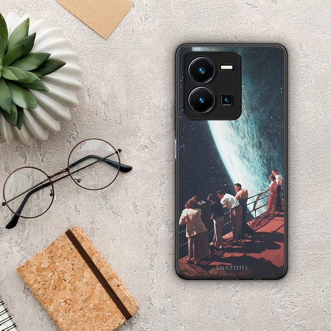 Θήκη Vivo Y35 Surreal View από τη Smartfits με σχέδιο στο πίσω μέρος και μαύρο περίβλημα | Vivo Y35 Surreal View Case with Colorful Back and Black Bezels