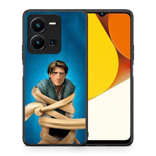 Θήκη Vivo Y35 Tangled 1 από τη Smartfits με σχέδιο στο πίσω μέρος και μαύρο περίβλημα | Vivo Y35 Tangled 1 Case with Colorful Back and Black Bezels