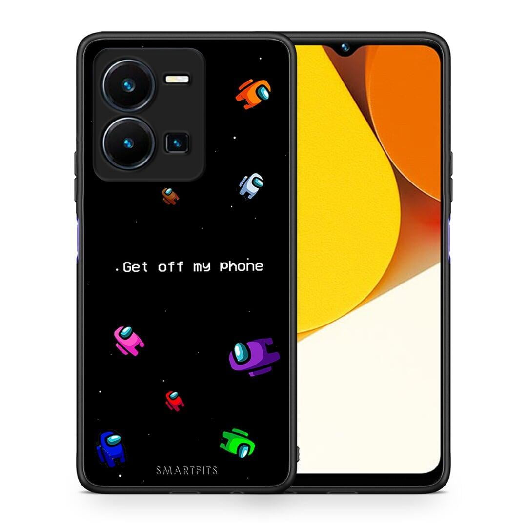 Θήκη Vivo Y35 Text AFK από τη Smartfits με σχέδιο στο πίσω μέρος και μαύρο περίβλημα | Vivo Y35 Text AFK Case with Colorful Back and Black Bezels