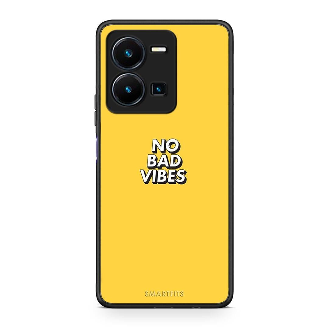 Θήκη Vivo Y35 Text Vibes από τη Smartfits με σχέδιο στο πίσω μέρος και μαύρο περίβλημα | Vivo Y35 Text Vibes Case with Colorful Back and Black Bezels