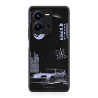 Thumbnail for Θήκη Vivo Y35 Tokyo Drift από τη Smartfits με σχέδιο στο πίσω μέρος και μαύρο περίβλημα | Vivo Y35 Tokyo Drift Case with Colorful Back and Black Bezels
