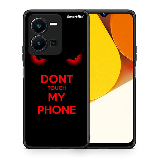 Θήκη Vivo Y35 Touch My Phone από τη Smartfits με σχέδιο στο πίσω μέρος και μαύρο περίβλημα | Vivo Y35 Touch My Phone Case with Colorful Back and Black Bezels