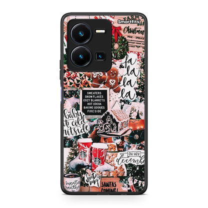 Θήκη Vivo Y35 Xmas Habbits από τη Smartfits με σχέδιο στο πίσω μέρος και μαύρο περίβλημα | Vivo Y35 Xmas Habbits Case with Colorful Back and Black Bezels