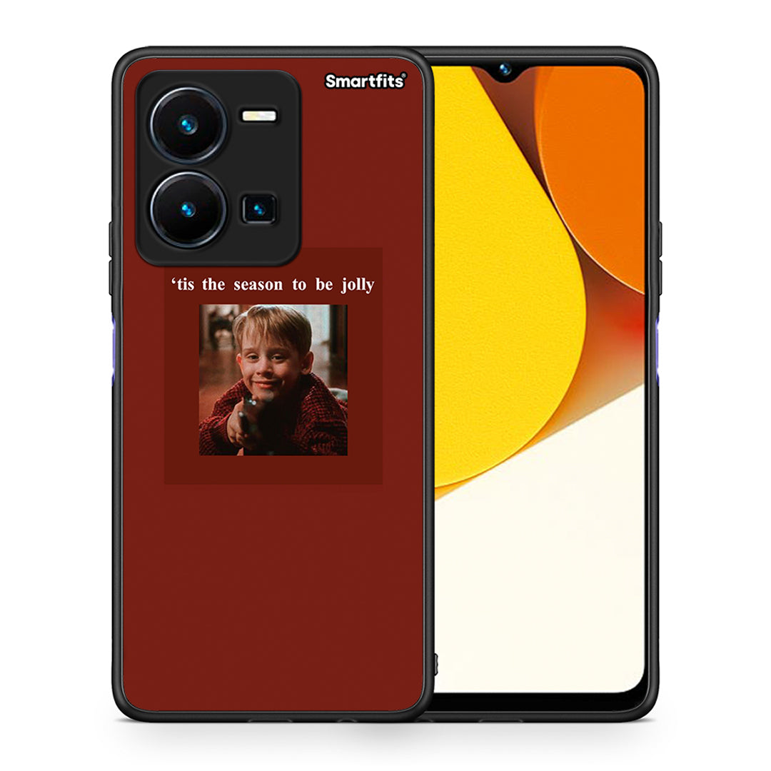 Θήκη Vivo Y35 Xmas Ultimate Spirit από τη Smartfits με σχέδιο στο πίσω μέρος και μαύρο περίβλημα | Vivo Y35 Xmas Ultimate Spirit Case with Colorful Back and Black Bezels