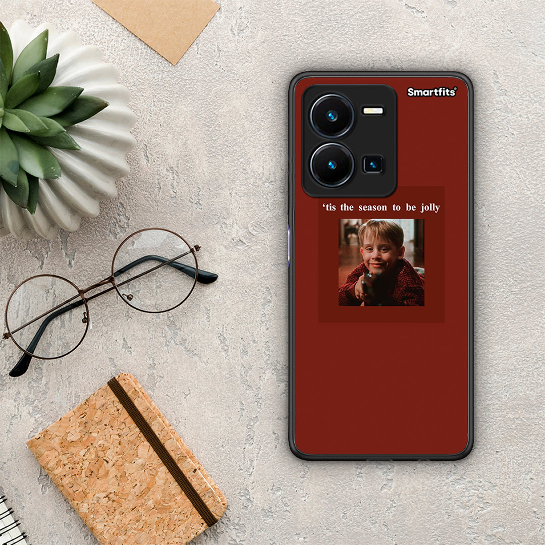 Θήκη Vivo Y35 Xmas Ultimate Spirit από τη Smartfits με σχέδιο στο πίσω μέρος και μαύρο περίβλημα | Vivo Y35 Xmas Ultimate Spirit Case with Colorful Back and Black Bezels