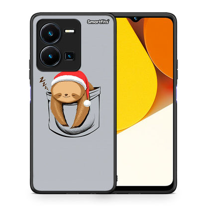 Θήκη Vivo Y35 Xmas Zzzz από τη Smartfits με σχέδιο στο πίσω μέρος και μαύρο περίβλημα | Vivo Y35 Xmas Zzzz Case with Colorful Back and Black Bezels