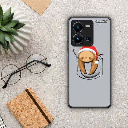 Θήκη Vivo Y35 Xmas Zzzz από τη Smartfits με σχέδιο στο πίσω μέρος και μαύρο περίβλημα | Vivo Y35 Xmas Zzzz Case with Colorful Back and Black Bezels