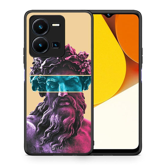 Θήκη Vivo Y35 Zeus Art από τη Smartfits με σχέδιο στο πίσω μέρος και μαύρο περίβλημα | Vivo Y35 Zeus Art Case with Colorful Back and Black Bezels