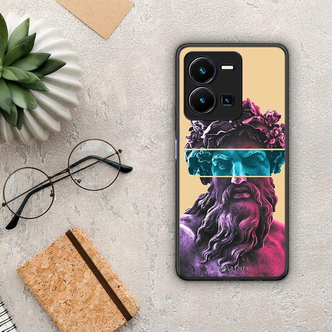 Θήκη Vivo Y35 Zeus Art από τη Smartfits με σχέδιο στο πίσω μέρος και μαύρο περίβλημα | Vivo Y35 Zeus Art Case with Colorful Back and Black Bezels