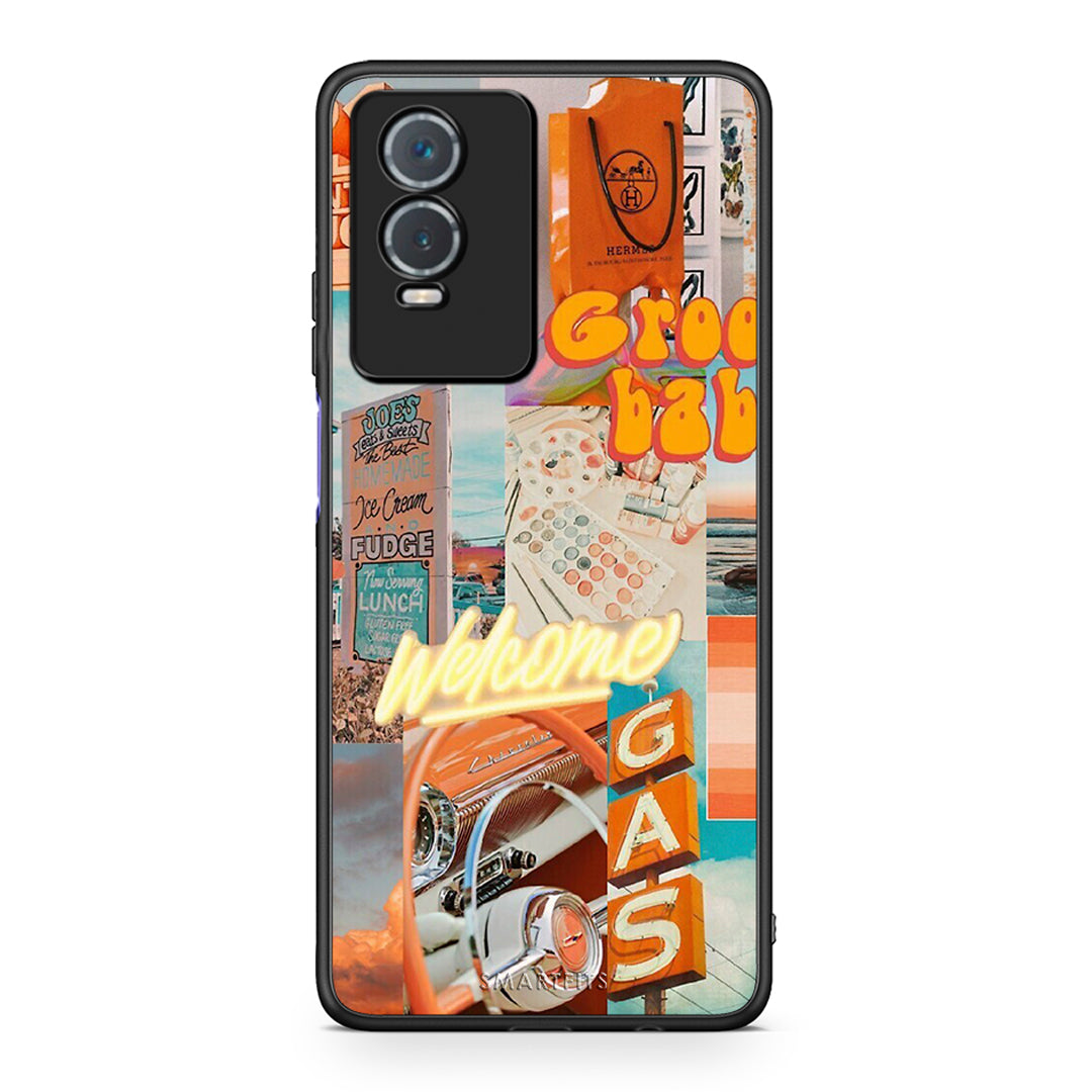 Vivo Y76 5G / Y76s / Y74s Groovy Babe Θήκη Αγίου Βαλεντίνου από τη Smartfits με σχέδιο στο πίσω μέρος και μαύρο περίβλημα | Smartphone case with colorful back and black bezels by Smartfits