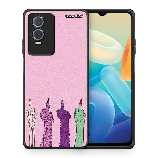 Θήκη Vivo Y76 5G / Y76s / Y74s Halloween Be A Lady από τη Smartfits με σχέδιο στο πίσω μέρος και μαύρο περίβλημα | Vivo Y76 5G / Y76s / Y74s Halloween Be A Lady case with colorful back and black bezels