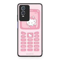 Thumbnail for Vivo Y76 5G / Y76s / Y74s Hello Kitten Θήκη Αγίου Βαλεντίνου από τη Smartfits με σχέδιο στο πίσω μέρος και μαύρο περίβλημα | Smartphone case with colorful back and black bezels by Smartfits