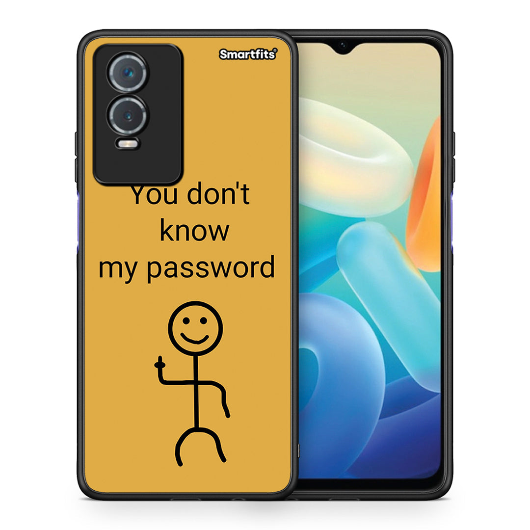 Θήκη Vivo Y76 5G / Y76s / Y74s My Password από τη Smartfits με σχέδιο στο πίσω μέρος και μαύρο περίβλημα | Vivo Y76 5G / Y76s / Y74s My Password case with colorful back and black bezels