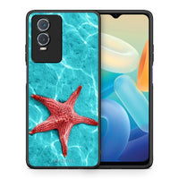 Thumbnail for Θήκη Vivo Y76 5G / Y76s / Y74s Red Starfish από τη Smartfits με σχέδιο στο πίσω μέρος και μαύρο περίβλημα | Vivo Y76 5G / Y76s / Y74s Red Starfish case with colorful back and black bezels