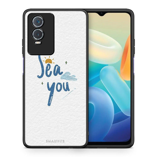 Θήκη Vivo Y76 5G / Y76s / Y74s Sea You από τη Smartfits με σχέδιο στο πίσω μέρος και μαύρο περίβλημα | Vivo Y76 5G / Y76s / Y74s Sea You case with colorful back and black bezels