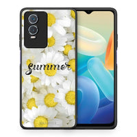 Thumbnail for Θήκη Vivo Y76 5G / Y76s / Y74s Summer Daisies από τη Smartfits με σχέδιο στο πίσω μέρος και μαύρο περίβλημα | Vivo Y76 5G / Y76s / Y74s Summer Daisies case with colorful back and black bezels