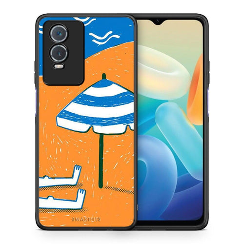 Θήκη Vivo Y76 5G / Y76s / Y74s Summering από τη Smartfits με σχέδιο στο πίσω μέρος και μαύρο περίβλημα | Vivo Y76 5G / Y76s / Y74s Summering case with colorful back and black bezels