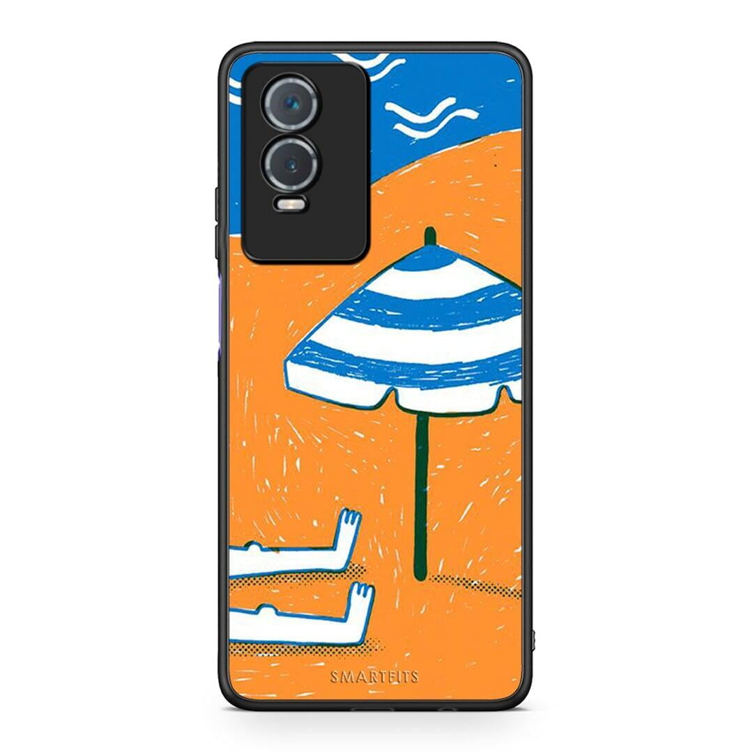 Vivo Y76 5G / Y76s / Y74s Summering Θήκη από τη Smartfits με σχέδιο στο πίσω μέρος και μαύρο περίβλημα | Smartphone case with colorful back and black bezels by Smartfits