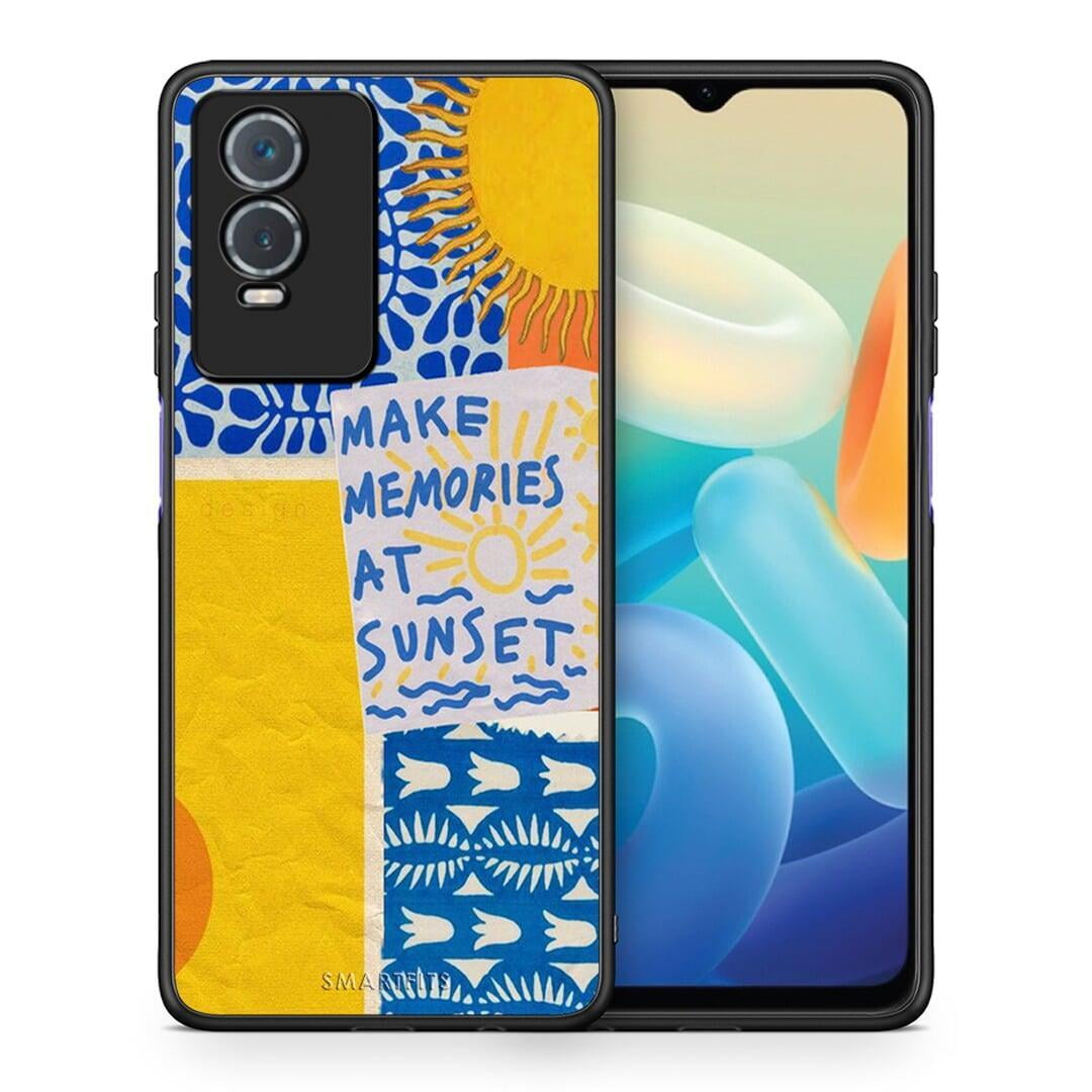 Θήκη Vivo Y76 5G / Y76s / Y74s Sunset Memories από τη Smartfits με σχέδιο στο πίσω μέρος και μαύρο περίβλημα | Vivo Y76 5G / Y76s / Y74s Sunset Memories case with colorful back and black bezels