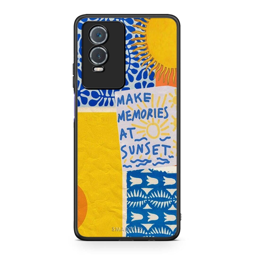 Vivo Y76 5G / Y76s / Y74s Sunset Memories Θήκη από τη Smartfits με σχέδιο στο πίσω μέρος και μαύρο περίβλημα | Smartphone case with colorful back and black bezels by Smartfits