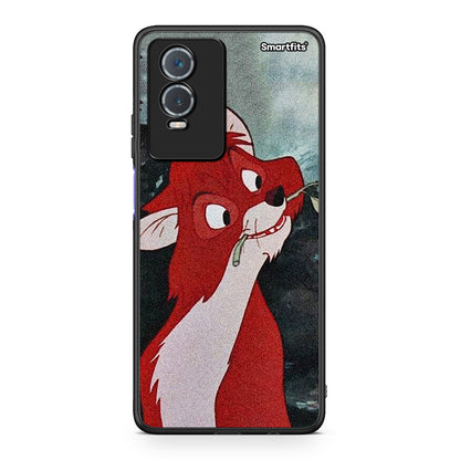 Vivo Y76 5G / Y76s / Y74s Tod And Vixey Love 1 θήκη από τη Smartfits με σχέδιο στο πίσω μέρος και μαύρο περίβλημα | Smartphone case with colorful back and black bezels by Smartfits