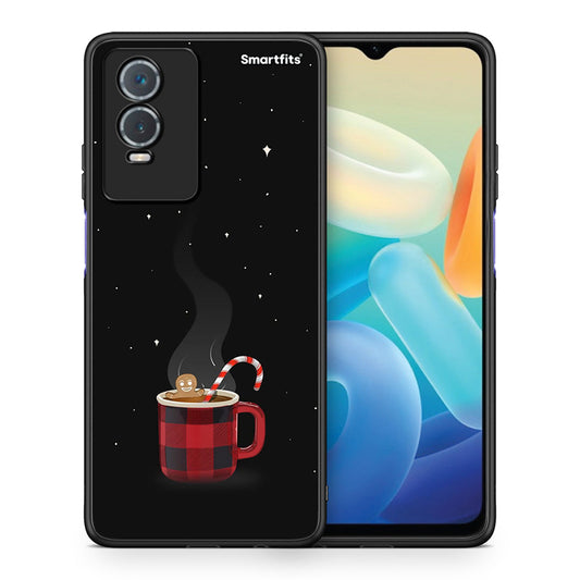 Θήκη Vivo Y76 5G / Y76s / Y74s Xmas Bathing από τη Smartfits με σχέδιο στο πίσω μέρος και μαύρο περίβλημα | Vivo Y76 5G / Y76s / Y74s Xmas Bathing case with colorful back and black bezels