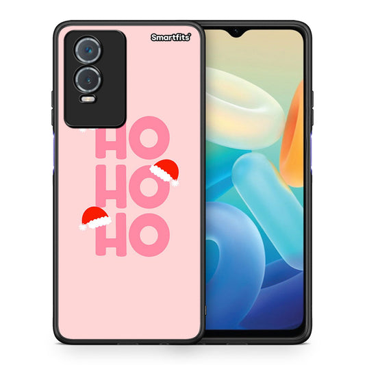 Θήκη Vivo Y76 5G / Y76s / Y74s Xmas Ho Ho Ho από τη Smartfits με σχέδιο στο πίσω μέρος και μαύρο περίβλημα | Vivo Y76 5G / Y76s / Y74s Xmas Ho Ho Ho case with colorful back and black bezels