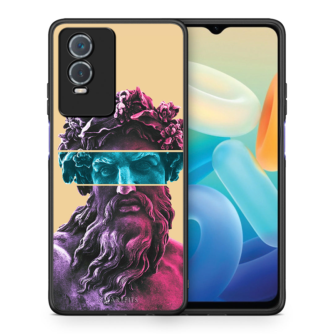 Θήκη Αγίου Βαλεντίνου Vivo Y76 5G / Y76s / Y74s Zeus Art από τη Smartfits με σχέδιο στο πίσω μέρος και μαύρο περίβλημα | Vivo Y76 5G / Y76s / Y74s Zeus Art case with colorful back and black bezels