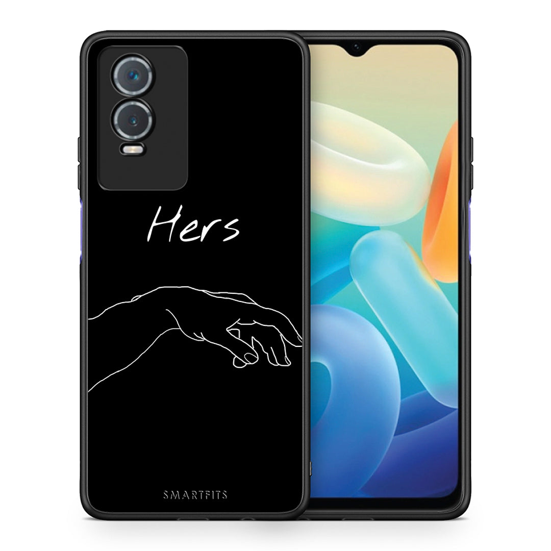 Θήκη Αγίου Βαλεντίνου Vivo Y76 5G / Y76s / Y74s Aeshetic Love 1 από τη Smartfits με σχέδιο στο πίσω μέρος και μαύρο περίβλημα | Vivo Y76 5G / Y76s / Y74s Aeshetic Love 1 case with colorful back and black bezels