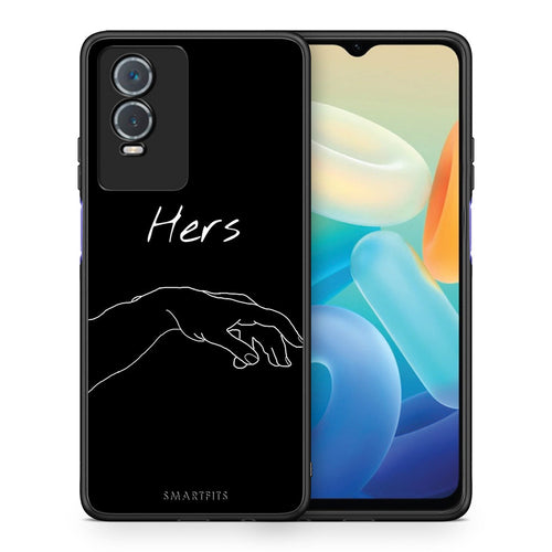 Θήκη Αγίου Βαλεντίνου Vivo Y76 5G / Y76s / Y74s Aeshetic Love 1 από τη Smartfits με σχέδιο στο πίσω μέρος και μαύρο περίβλημα | Vivo Y76 5G / Y76s / Y74s Aeshetic Love 1 case with colorful back and black bezels