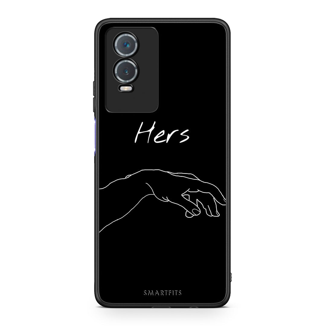 Vivo Y76 5G / Y76s / Y74s Aeshetic Love 1 Θήκη Αγίου Βαλεντίνου από τη Smartfits με σχέδιο στο πίσω μέρος και μαύρο περίβλημα | Smartphone case with colorful back and black bezels by Smartfits