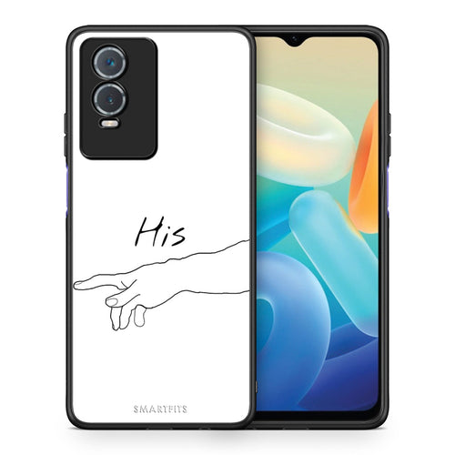 Θήκη Αγίου Βαλεντίνου Vivo Y76 5G / Y76s / Y74s Aeshetic Love 2 από τη Smartfits με σχέδιο στο πίσω μέρος και μαύρο περίβλημα | Vivo Y76 5G / Y76s / Y74s Aeshetic Love 2 case with colorful back and black bezels