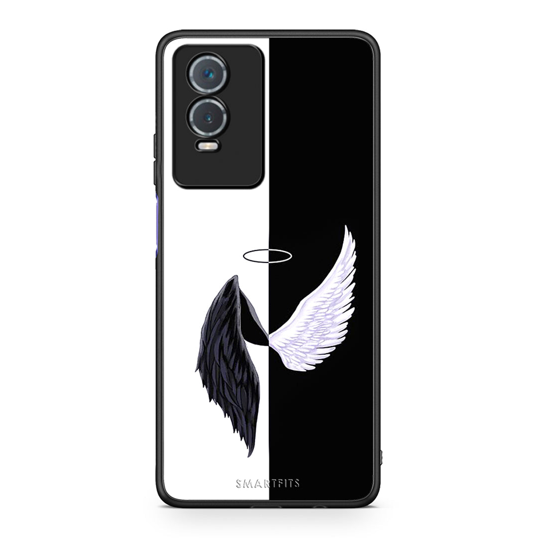Vivo Y76 5G / Y76s / Y74s Angels Demons θήκη από τη Smartfits με σχέδιο στο πίσω μέρος και μαύρο περίβλημα | Smartphone case with colorful back and black bezels by Smartfits
